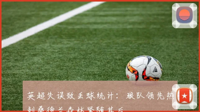英超失误致丢球统计：狼队领先热刺桑德兰森林紧随其后